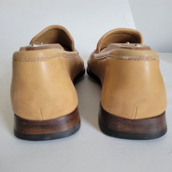 Bruno Magli Mens Leather Tan Tavulla Loafers size 8.5 Dress shoes Italy main image 4